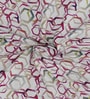 Pink Polyester Abstract 9ft Room Darkening Eyelet Long Door Curtains (2 Pc)