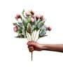 Pink Polyester Artificial Flower