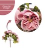 Pink Polyester Artificial Flower