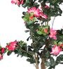 Pink Polyester Artificial Plant Without Pot