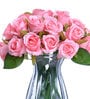 Pink Polyester Rose Flower Artificial Flowers