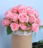 Pink Polyester Rose Flower Artificial Flowers
