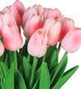 Pink Polyester Tulip Artificial Flowers