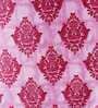 Pink Polyester Ethnic Motif 5FT Light Filtering Eyelet Window Curtains (Pack of 2)
