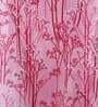 Pink Polyester Floral 7FT Light Filtering Eyelet Door Curtains (Pack of 2)