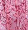 Pink Polyester Floral 9FT Light Filtering Eyelet Long Door Curtains (Pack of 2)