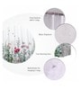 Pink Shower Polyester 6 Ft Blackout Eyelet Shower Curtain