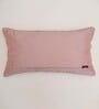 Pink Floral Polyester Blend 12 x 22 Inches Cushion Cover