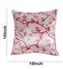 Pink Floral Polyester Blend 16 x 16 Inches Cushion Covers (Set of 5)