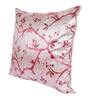 Pink Floral Polyester Blend 16 x 16 Inches Cushion Covers (Set of 5)