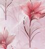 Pink Floral Polyester Blend 24 x 24 Inch Cushion Covers (Set of 2)