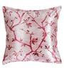 Pink Floral Polyester Blend 24 x 24 Inches Cushion Covers (Set of 2)