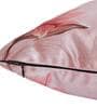 Pink Floral Polyester Blend 24 x 24 Inch Cushion Covers (Set of 2)