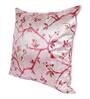 Pink Floral Polyester Blend 24 x 24 Inches Cushion Covers (Set of 2)
