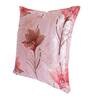 Pink Floral Polyester Blend 24 x 24 Inch Cushion Covers (Set of 2)
