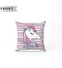 Pink Polyester Disney 16x16 inches Reversible Kids Cushion (1 Pc)