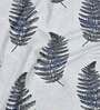 Grey Floral Polyester 7 Ft Semisheer Eyelet Door Curtains (Set of 2)