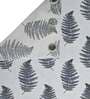 Grey Floral Polyester 7 Ft Semisheer Eyelet Door Curtains (Set of 2)