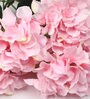 Pink Polyester Fabric Decorative Artificial Hydrangea Flower Bunch