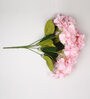 Pink Polyester Fabric Decorative Artificial Hydrangea Flower Bunch
