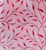 Pink Polyester Floral Light Filtering Eyelet 7 Feet Door Curtains (2 Pc)