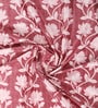 Pink Polyester Floral Light Filtering Eyelet 9 Feet Door Curtains (2 Pc)
