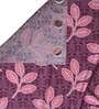 Purple Floral Polyester 7 Ft Semisheer Eyelet Door Curtains (Set of 2)