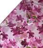 Pink Floral Polyester 7 Ft Semisheer Eyelet Door Curtains (Set of 2)