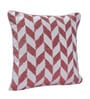 Pink Polyester Geometric 40x40 inches Cushion Covers Set of 5