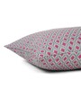 Pink Polyester Jacquard 16x16 inches Cushion Cover Set of 5