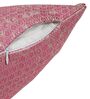 Pink Polyester Jacquard 16x16 inches Cushion Cover Set of 5