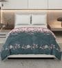 Pink Polyester Solid 105 GSM Double Bed Comforter