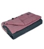Pink Polyester Solid 105 GSM Single Bed Comforter