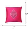 Pink Polyester Traditional 16x16 inches Cushion Covers (1pc)