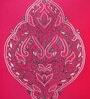 Pink Polyester Traditional 16x16 inches Cushion Covers (1pc)