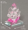 Pink Polyresin Ganesha Idol