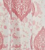 Pink Poleyster Camrin Leaves 9 Feet Semi Transperency Ring Top Long Door Curtains 2Pcs