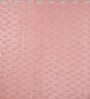 Pink Poleyster Floral 5 Feet Semi Transperency Ring Top Window Curtains 2Pcs