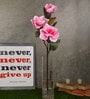 Pink Polyurethane Magnolia Artificial Flower