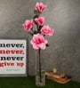 Pink Polyurethane Magnolia Artificial Flower