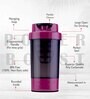 Pink Power Boost 500ml Plastic  Shaker