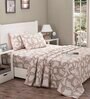 Pink Assorted 200 TC Cotton King Bedsheet With 2 Pillow Covers,2 Bath Towels and Box