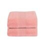 Pink Assorted 200 TC Cotton King Bedsheet With 2 Pillow Covers,2 Bath Towels and Box