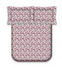 Pink Printed 180 TC Pure Cotton King Sized Bedsheet with 2 Pillow Covers