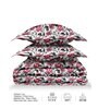 Pink Printed 180 TC Pure Cotton King Sized Bedsheet with 2 Pillow Covers