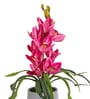 Pink Pu Foam Velvet Orchid Elegance Pot With Flower