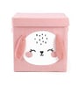 Pink Puppy Nonwoven 5 Ltrs Laundry Basket Cum Kids Storage Organizer