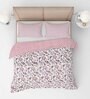 Pink Pure Cotton Printed 150 GSM Single Bed AC Room Dohar