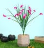 Pvc Pink Without Pot Artificial Plants