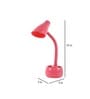 Hubble Pink Study Lamp With ABS Plastic Base